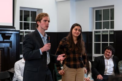 Cover image for Abugararah, Sennott Campaign on Giving Students Binding Role in Harvard Decisions