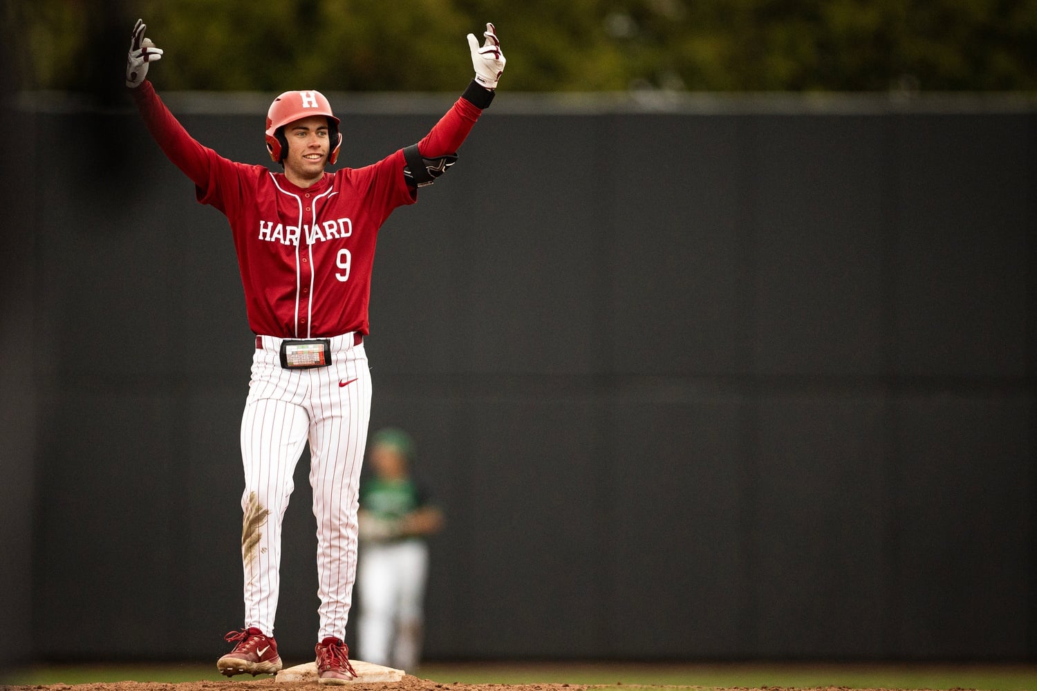 Sophomore utilityman Cullen Stone celebrates a clutch play.