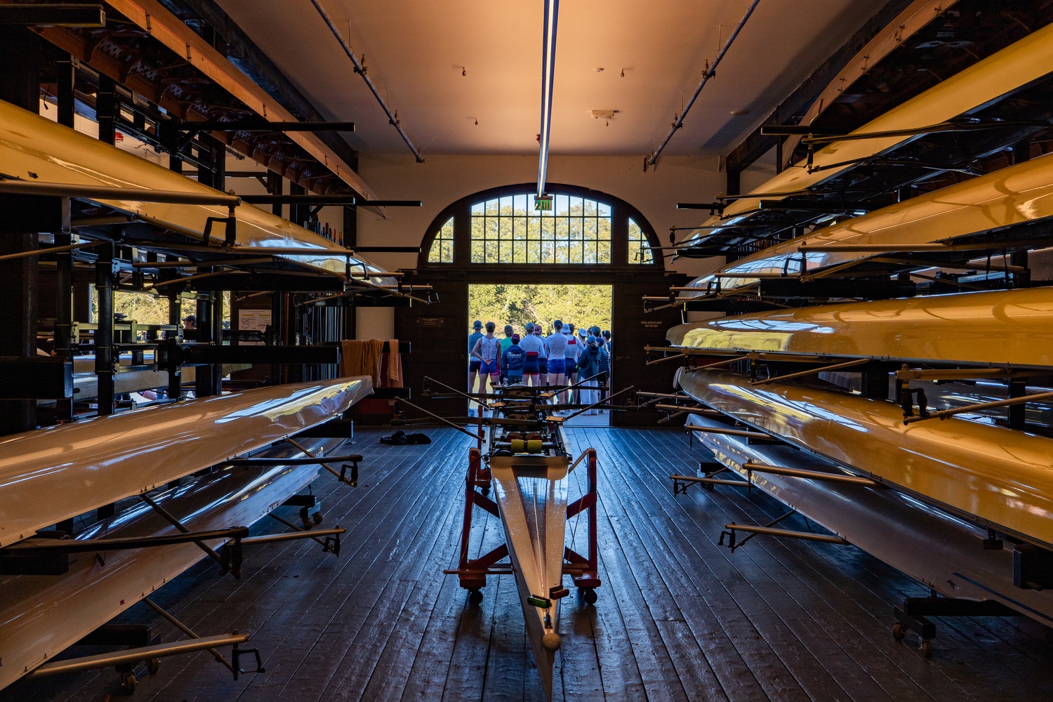 Newell Boathouse, the home of Harvard men's rowing. 