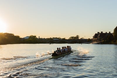 Cover image for Harvard Men’s Heavies Splits Wins with Penn, Retains Adams Cup in Choppy Weather