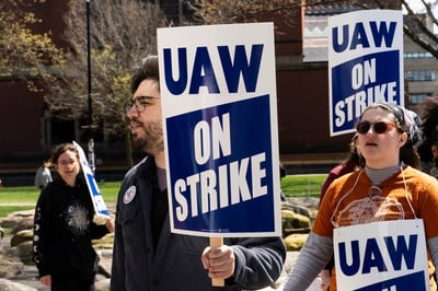 Cover image for Grad Students Rally Outside Garber’s Home as Strike Enters Third Week