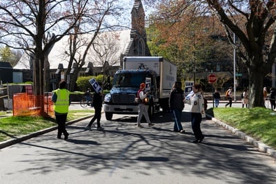 Cover image for Picketing Disrupts Deliveries Across Campus