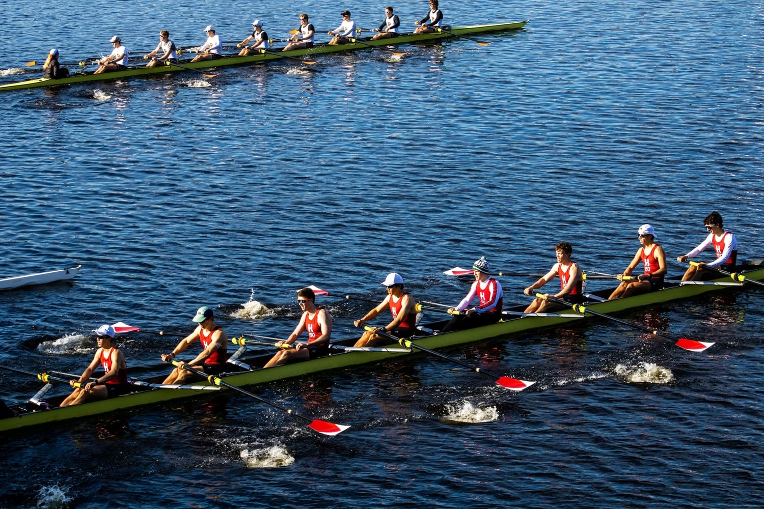 The Harvard men's lightweight 3V boat trails Princeton as the the Crimson continues its struggles to find consistency from the boat.