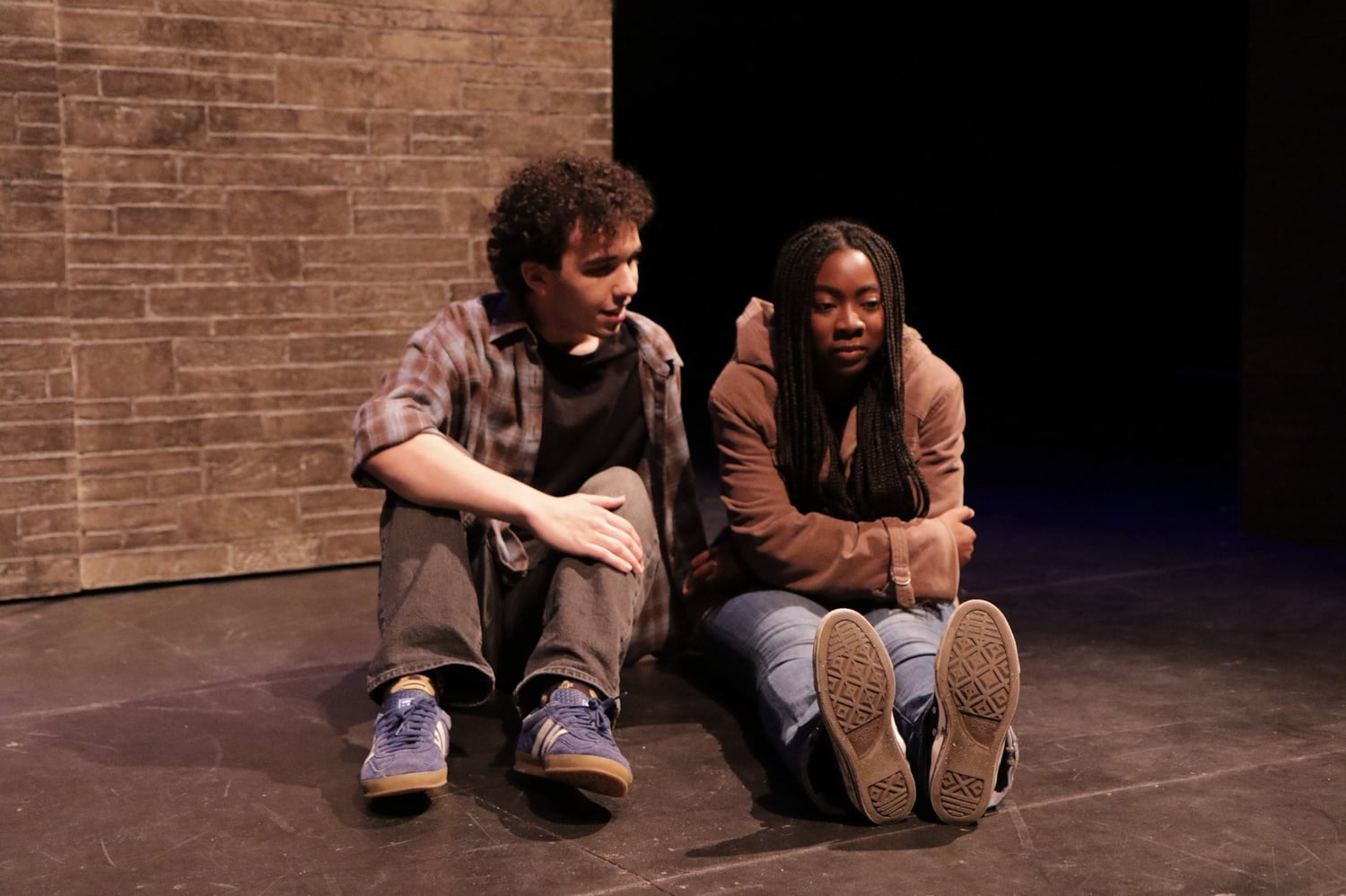 Still of cast from 'Sanctuary City,' ran at the Loeb Drama Center from Apr. 2 to Apr. 5.