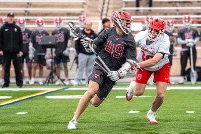 Cover image for Harvard Falls to No. 4 Cornell, 17-8, Puts Postseason Play In Jeopardy