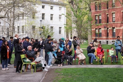 Cover image for Audiences cheer in the Old Yard at Arts Fest 2026