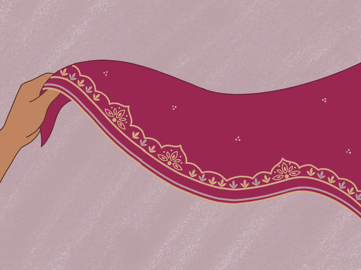 The dupatta is a staple of Desi culture across Bangladesh, India, Pakistan, and surrounding countries.