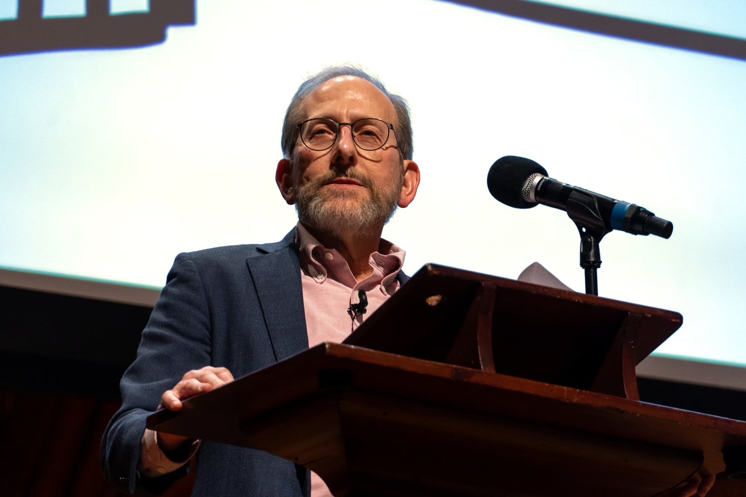 Harvard President Alan M. Garber '76 speaks at Visitas 2026. Under Garber, Harvard's commitment to viewpoint diversity has begun moving from public statements into searches for new faculty.