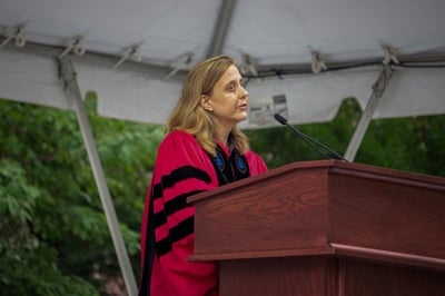 Cover image for Claybaugh at 2021 Convocation