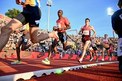 Cover image for On the Track to Success: Blanks and Bossong Keep Running For New Balance