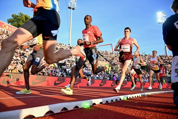 Cover image for On the Track to Success: Blanks and Bossong Keep Running For New Balance