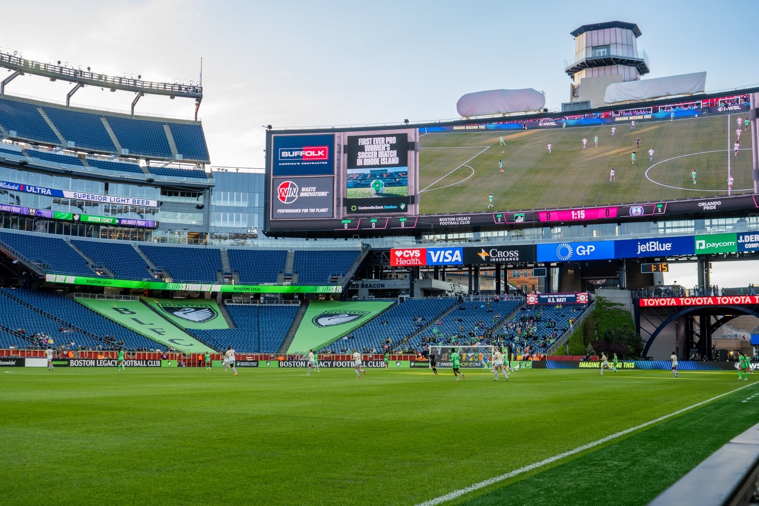 Gillette Stadium prepares to host the World Cup. 