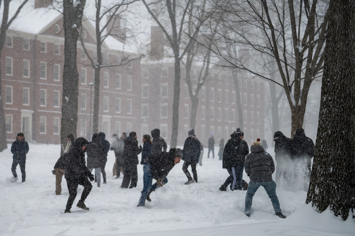 Year in Photos, January: Snowball Fight