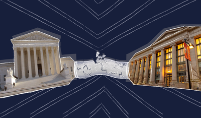 Cover image for At Harvard Law, The Federalist Society’s Influence Endures Trump’s Estrangement