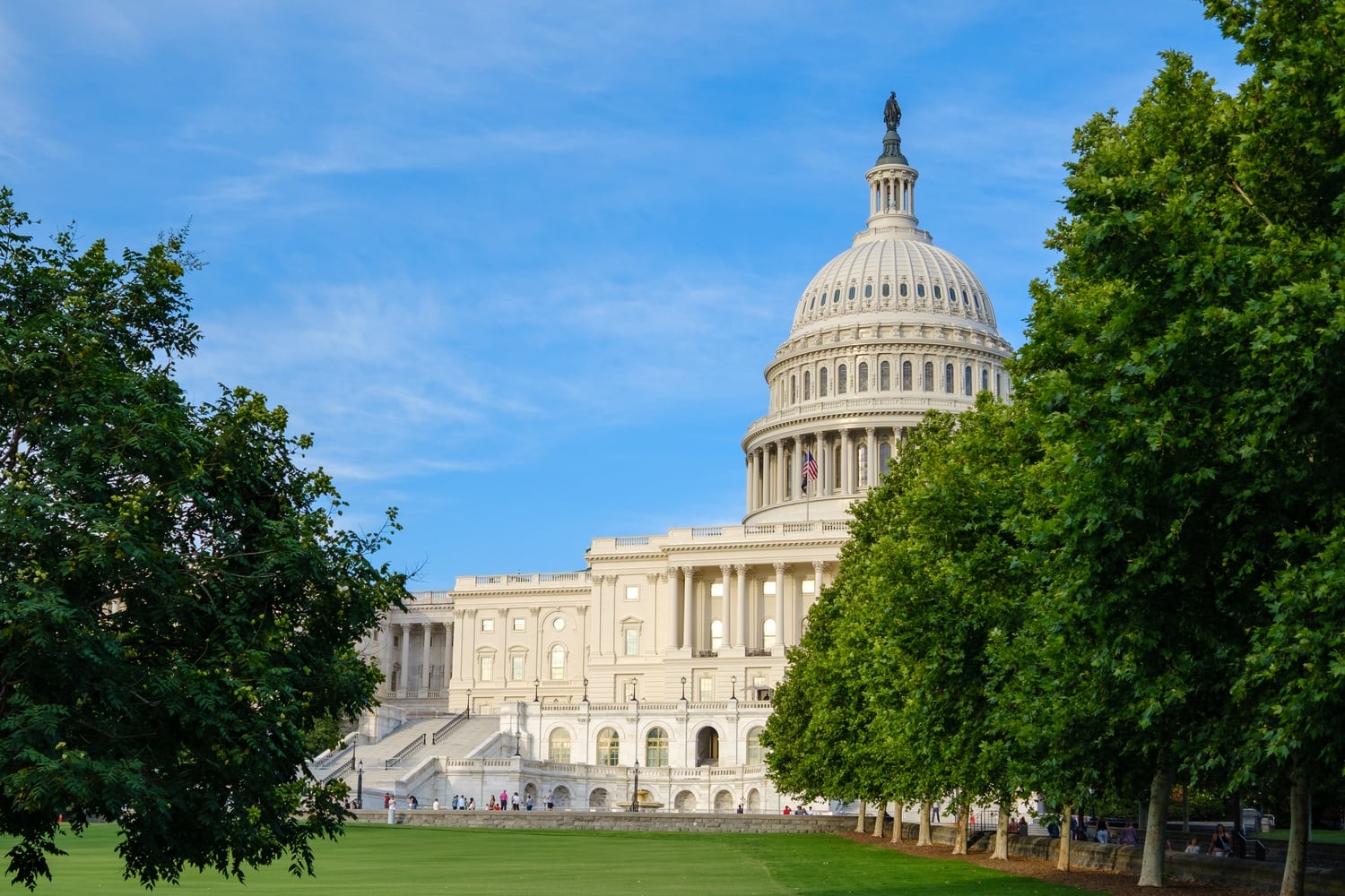 The U.S. Capitol building houses the Senate and House of Representatives. Harvard spent $210,000 on federal lobbying in the second quarter of 2026.