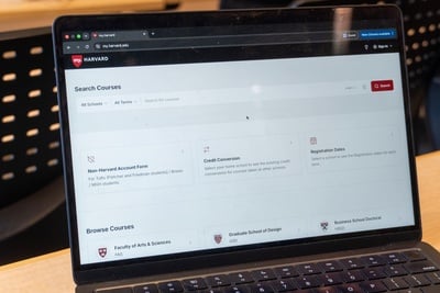 Cover image for Redesigned my.Harvard Website Launches to Temporary Disruption, Student Skepticism