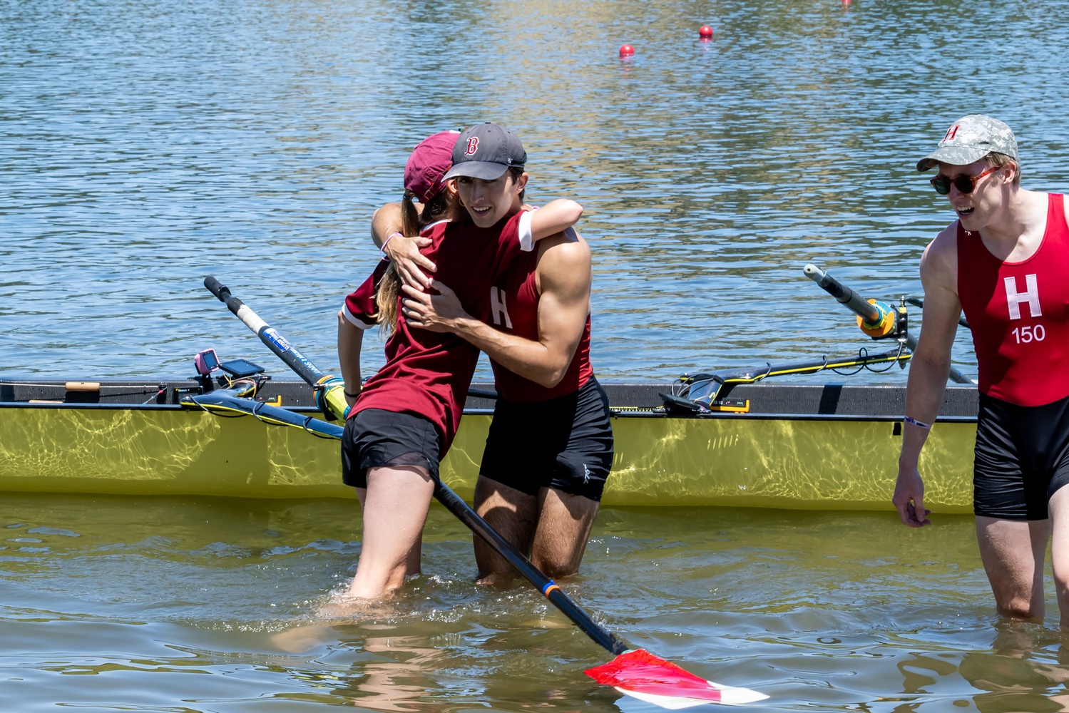 Lundie celebrates another victory on the water during his historic senior season.