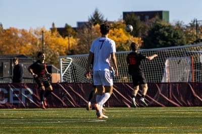 Cover image for Men’s Soccer Routs RV Massachusetts, 4-1, in Season Opener