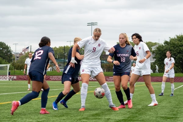 Cover image for Harvard Women’s Soccer Defeats UConn, Rounds Out Non-Conference Slate With Five Straight Wins