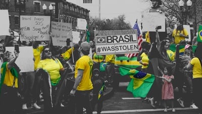 Cover image for ‘A Foot Here and a Foot in Brazil’: Diaspora Divided Over Future of Brazilian Presidency