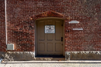 Cover image for Puppet Library Door