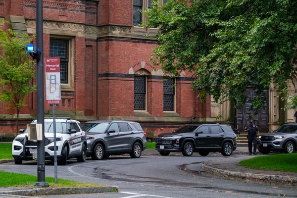 Cover image for Harvard Police Respond to Bomb Threat at Memorial Hall, Shelter-in-Place Order Lifted