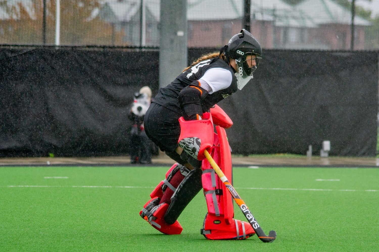 Sophomore goalkeeper Linde Burger helped the Harvard Crimson beat the Princeton Tigers in a rivalry-game shootout on Saturday.