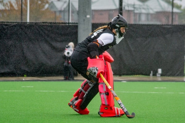 Cover image for No. 8 Field Hockey Beats No. 10 Princeton in a Rainy Rivalry Shootout