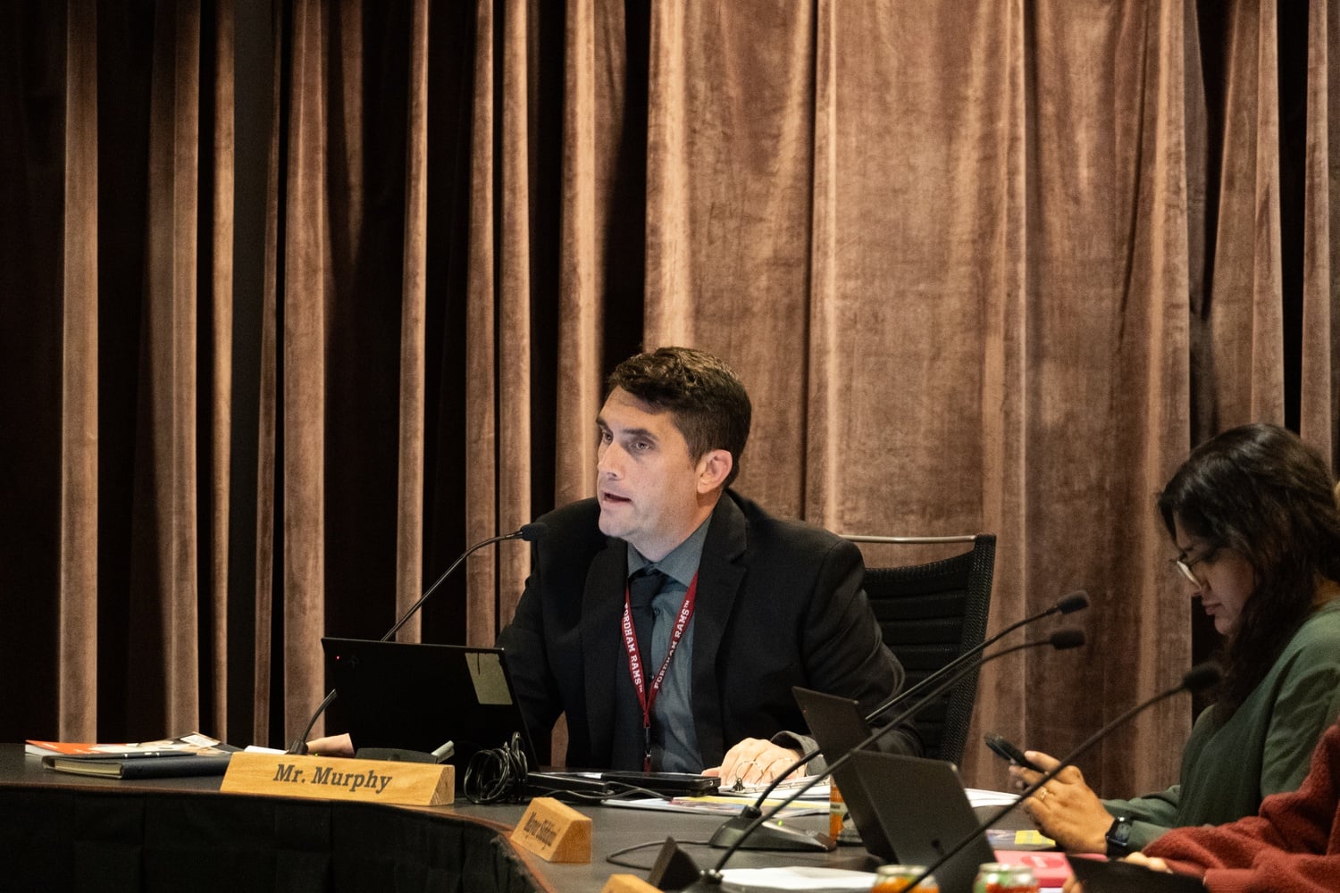 Cambridge Public Schools Superintendent David G. Murphy speaks at a School Committee meeting earlier this month. The district recorded its highest math and science MCAS scores in at least a decade, though racial and socioeconomic achievement gaps persisted.