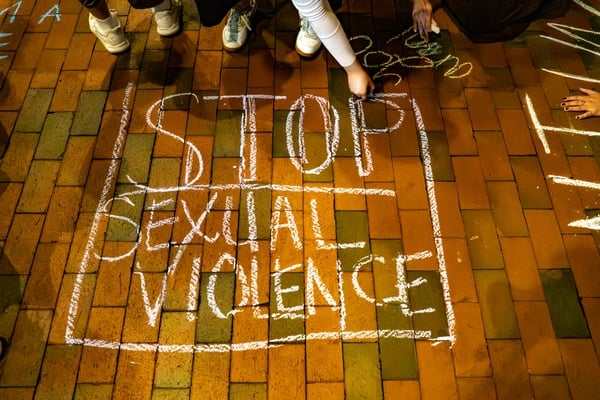 Cover image for More Than 100 Rally at Harvard, Demand Stronger Protections Against Sexual Violence