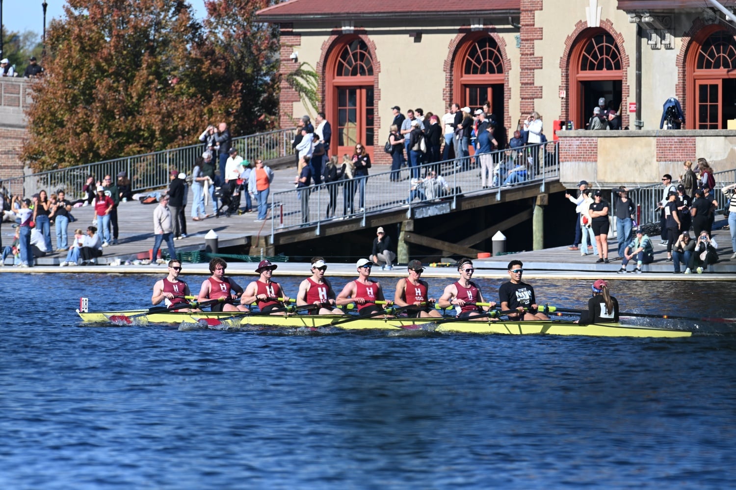Zachery Mecca '24 looks forward to returning to rowing on the Charles River.