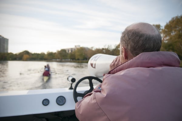 Cover image for Harvard Men’s Heavyweight Crew Head Coach Charley Butt Begins Year 42 on the Charles