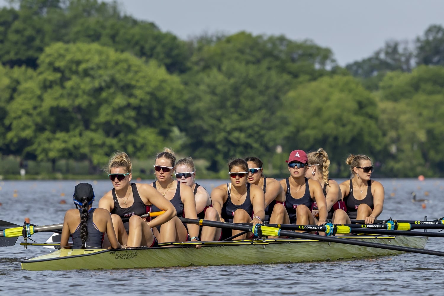 Kathryn Serra rows for Harvard-Radcliffe