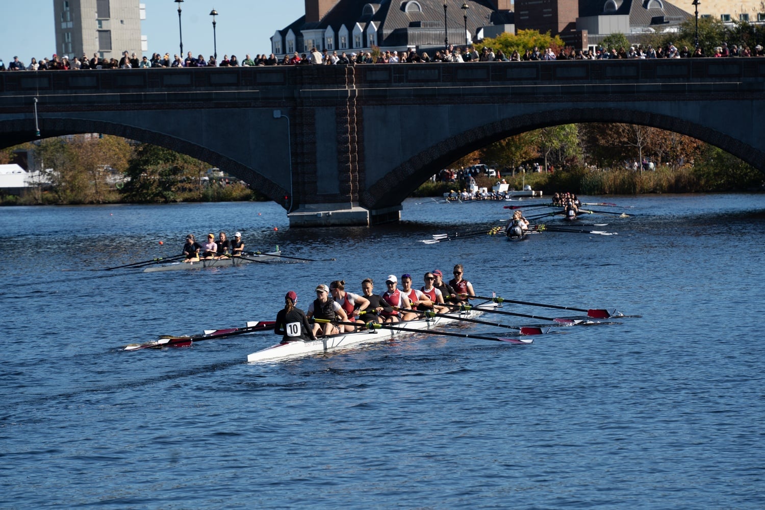 The 61st annual Head of the Charles Regatta brought rowers and spectators to the Charles River this weekend. More than 12,000 athletes from over 32 countries competed in the three-day event.