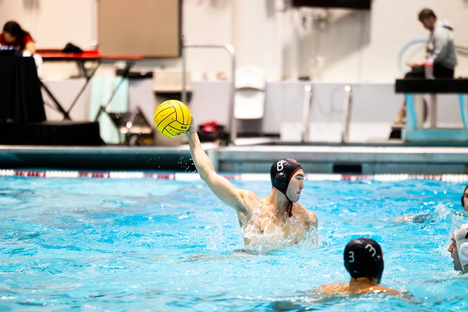Sophomore attacker Connor Kim threatens the opposing defense.