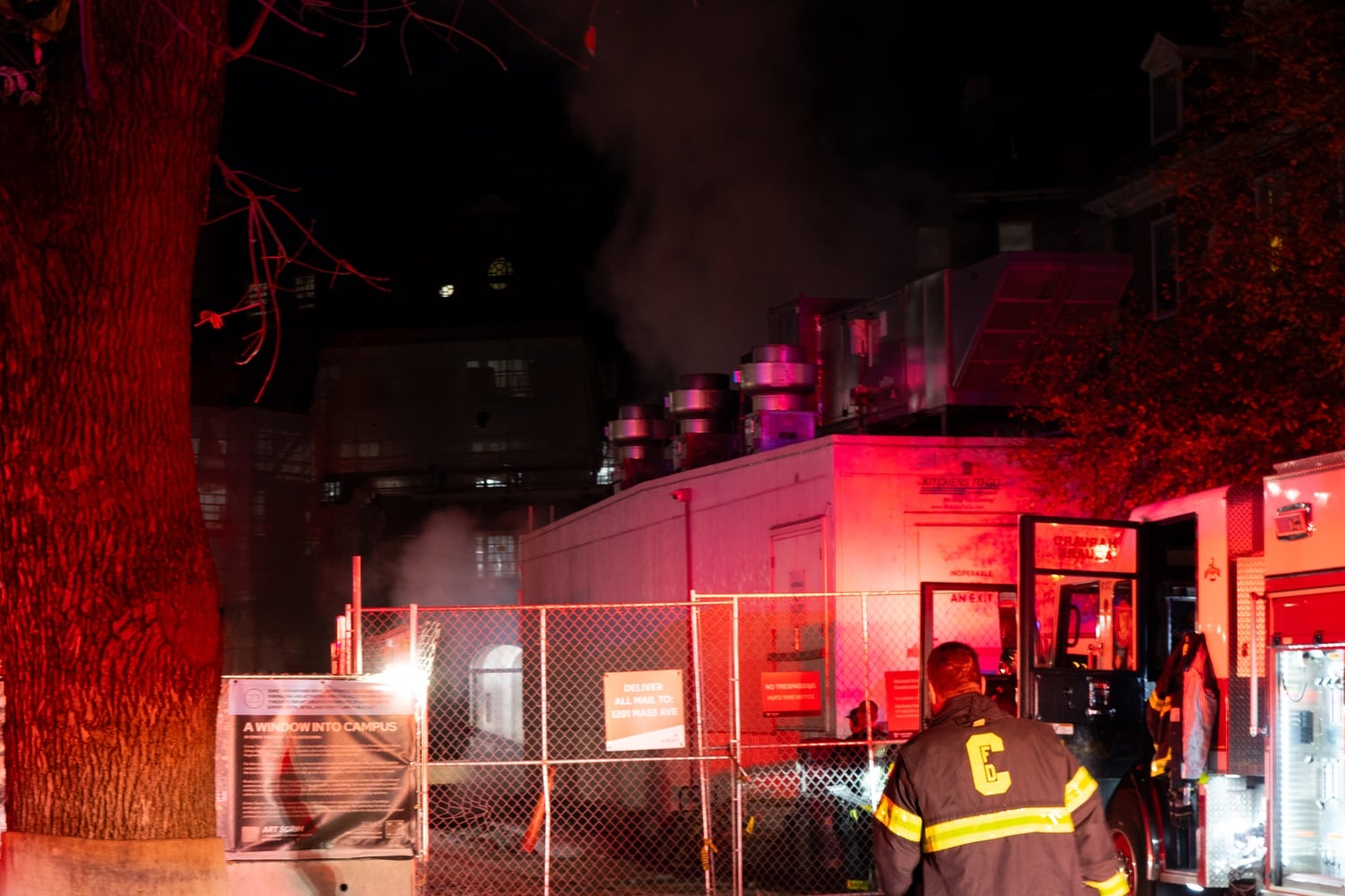Kirkland House was evacuated Sunday night after a malfunctioning steam valve triggered a fire alarm, prompting a response from the Cambridge Fire Department.