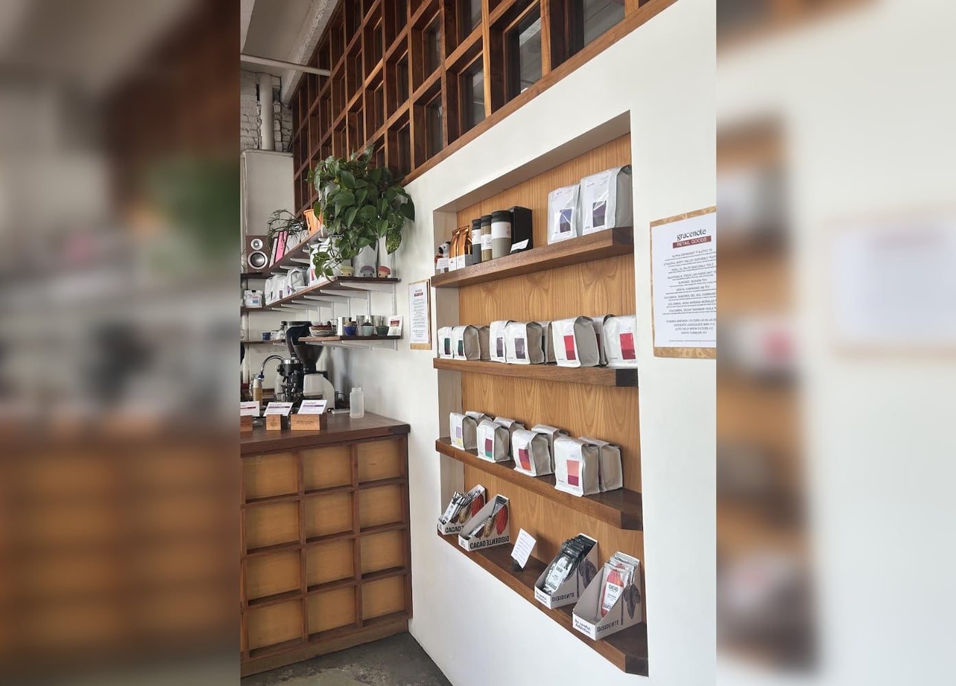 Gracenote Coffee is located a five-minute walk from the Downtown Crossing station.